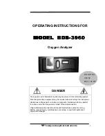 Teledyne BDS-3960 Operating Instructions Manual preview