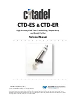 Предварительный просмотр 1 страницы Teledyne Citadel CTD-ER Technical Manual