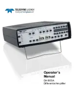 Teledyne DA1855A Operator'S Manual preview