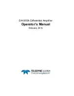 Предварительный просмотр 3 страницы Teledyne DA1855A Operator'S Manual