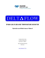 Preview for 1 page of Teledyne Deltaflow DF180 Operation And Maintenance Manual