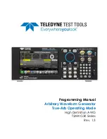 Preview for 1 page of Teledyne Everywhereyoulook T3AWG3K-C Series Programming Manual