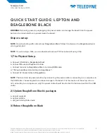 Teledyne FLIR Lepton Quick Start Manual preview