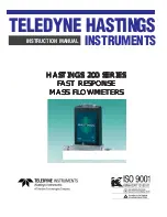 Preview for 1 page of Teledyne HASTINGS 200 Series Instruction Manual