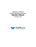 Предварительный просмотр 3 страницы Teledyne HVD3000 Operating Manual