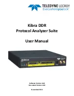 Teledyne Kibra DDR User Manual preview