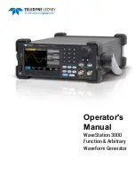 Teledyne LeCroy WaveStation 3000 Operator'S Manual preview