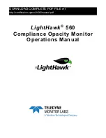 Предварительный просмотр 1 страницы Teledyne LightHawk 560 Operation Manual