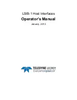 Preview for 3 page of Teledyne LSIB-1 Operator'S Manual