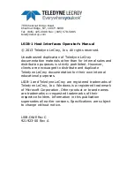 Preview for 4 page of Teledyne LSIB-1 Operator'S Manual