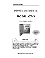 Teledyne OT-3 Operating Instructions Manual предпросмотр