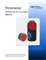 Предварительный просмотр 1 страницы Teledyne PATHFINDER Manual