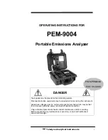 Teledyne PEM-9004 Operating Instructions Manual preview