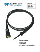 Teledyne PP007 Operating Manual preview