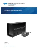 Preview for 1 page of Teledyne Princeton Instruments PI-MTE System Manual