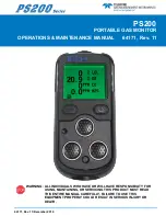 Preview for 1 page of Teledyne PS200 Series Operation & Maintenance Manual