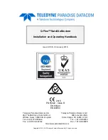 Предварительный просмотр 1 страницы Teledyne Q-Flex Installation And Operating Handbook