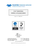 Teledyne Q-Lite Installation And Operating Handbook предпросмотр