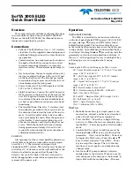 Preview for 1 page of Teledyne SofTA 300S ELSD Quick Start Manual