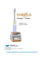 Предварительный просмотр 1 страницы Teledyne SyriXus 1000x Installation And Operation Manual