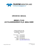 Preview for 1 page of Teledyne T101 Operation Manual