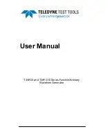 Preview for 1 page of Teledyne T3AFG10 Series User Manual