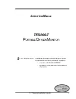 Teledyne TED 200-T Instruction Manual preview