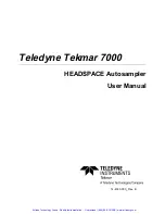 Предварительный просмотр 2 страницы Teledyne Tekmar 7000 User Manual