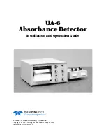 Предварительный просмотр 1 страницы Teledyne UA-6 Installation And Operation Manual