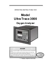 Teledyne Ultra Trace 3000 Operating Instructions Manual preview