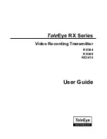 TeleEye RX3616 User Manual preview