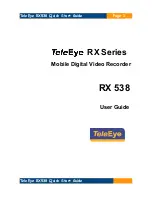 TeleEye RX538 User Manual предпросмотр