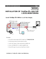 Preview for 15 page of TeleEye VXB-1604 Installation Manual