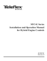 Teleflex Marine MV3-E Series Installation And Operation Manual предпросмотр