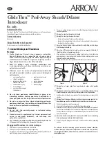 Preview for 1 page of Teleflex ARROW GlideThru Manual