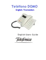 TELEFONICA Domo Message User Manual preview