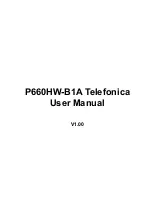 Preview for 1 page of TELEFONICA P660HW-B1A User Manual