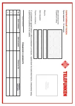 Preview for 14 page of Telefunken 143611 Instruction Manual