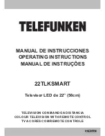 Предварительный просмотр 1 страницы Telefunken 22TLKSMART Operating Instructions Manual