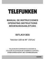 Preview for 1 page of Telefunken 50TLK513ES Operating Instructions Manual