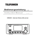 Telefunken ISR200 Instruction Manual preview