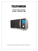 Telefunken MO25LCCGM Instructions Manual предпросмотр