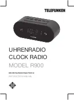 Предварительный просмотр 1 страницы Telefunken R900 Instruction Manual