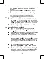 Предварительный просмотр 14 страницы Telefunken R900 Instruction Manual