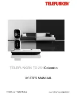 Telefunken TD 251 Colombo User Manual preview