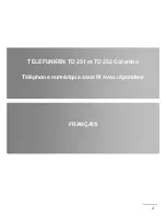 Предварительный просмотр 2 страницы Telefunken TD 251/TD 252 Colombo Quick Start Manual