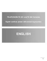 Предварительный просмотр 13 страницы Telefunken TD 251/TD 252 Colombo Quick Start Manual