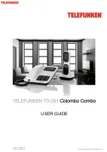 Telefunken TD 291 User Manual preview