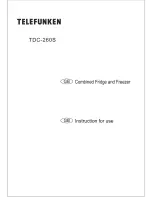 Telefunken TDC-260S Instructions For Use Manual preview