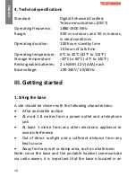 Preview for 10 page of Telefunken TE 251 Pure Operating Instructions Manual